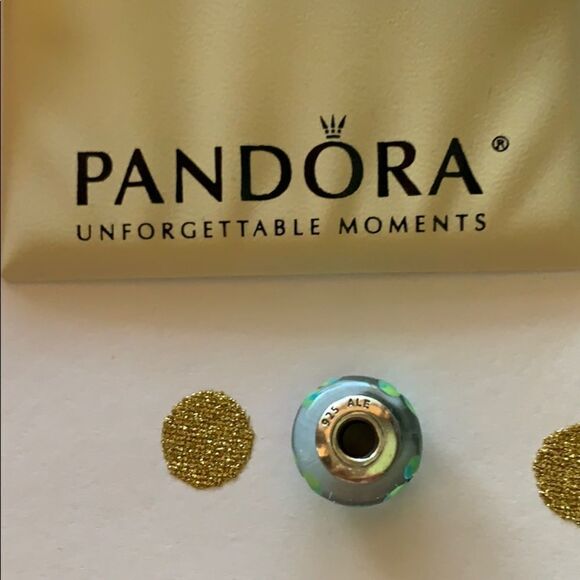 PANDORA Murano Glass Charm Authentic Flowers - Picture 4 of 9